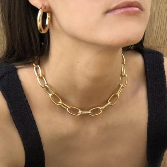 Tara Chain Gold Choker - Picture 1 of 2